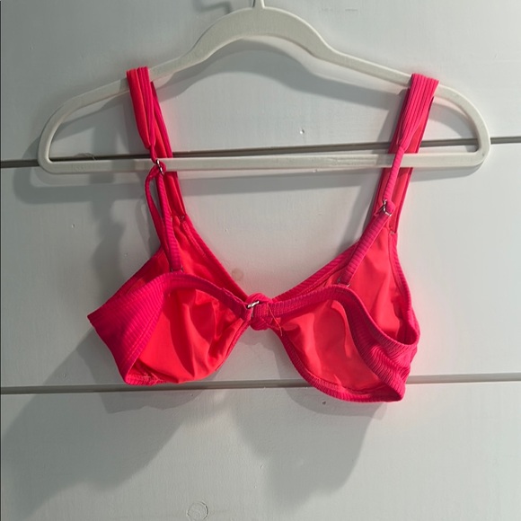 Pink Ribbed Women's Bra - Picture 2 of 2